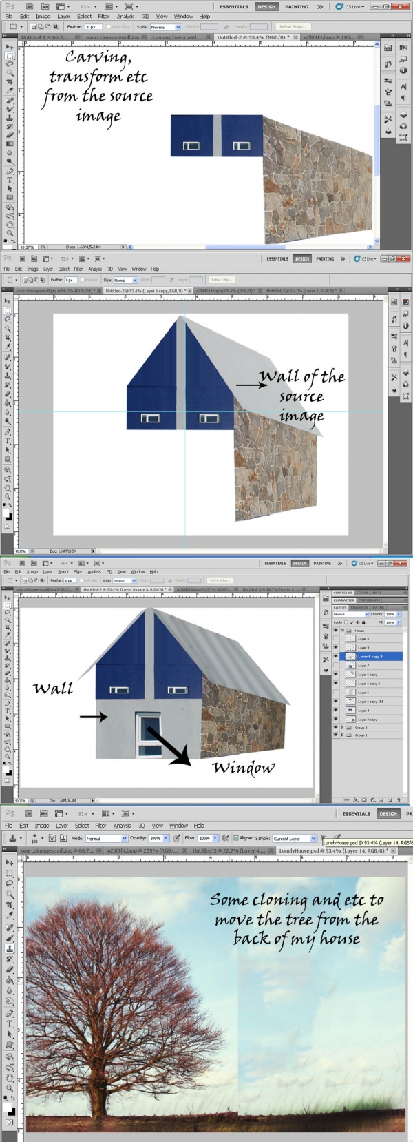 Creation of The Lonely House (Updated): Step 1